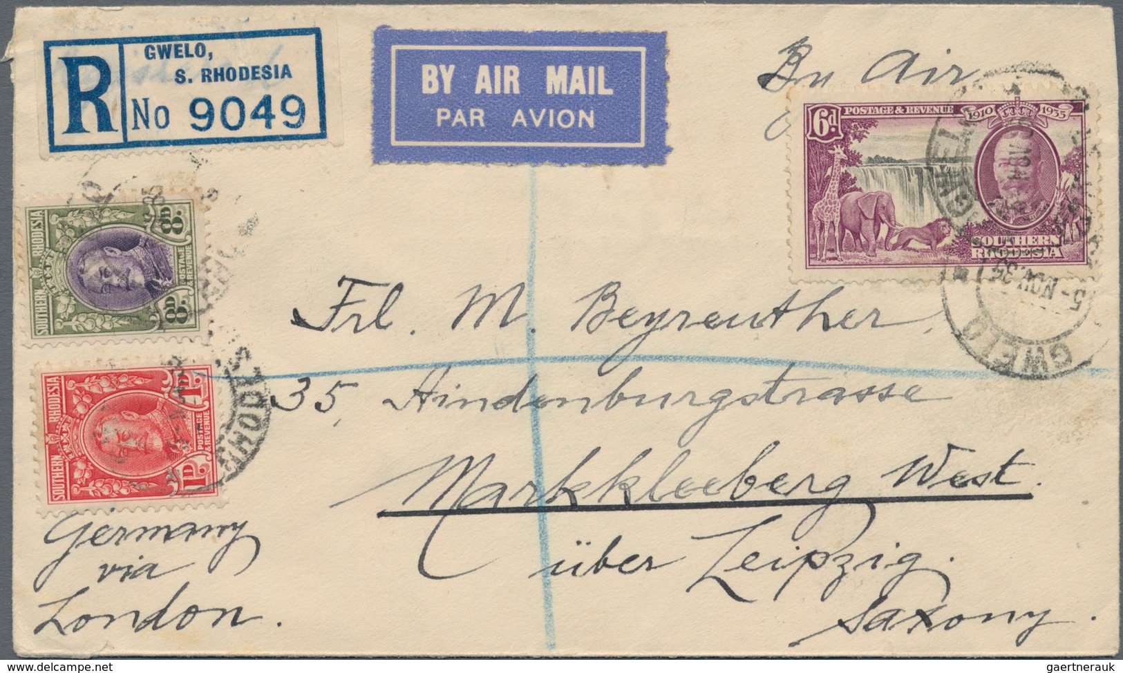 Afrika: 1911-1940's: Group Of 20 Airmail Covers From (many) Or To (Few) Africa, British Mostly, Incl - Autres - Afrique