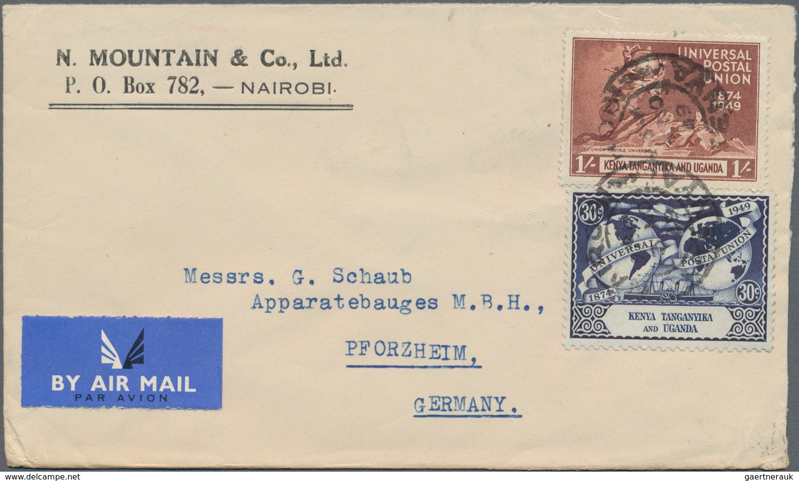 Afrika: 1910/64 (ca.), Angola-Uganda,ca. 54 Briefe Und Wenige Gelaufenen Ganzsachen Meist Aus Einer - Altri - Africa