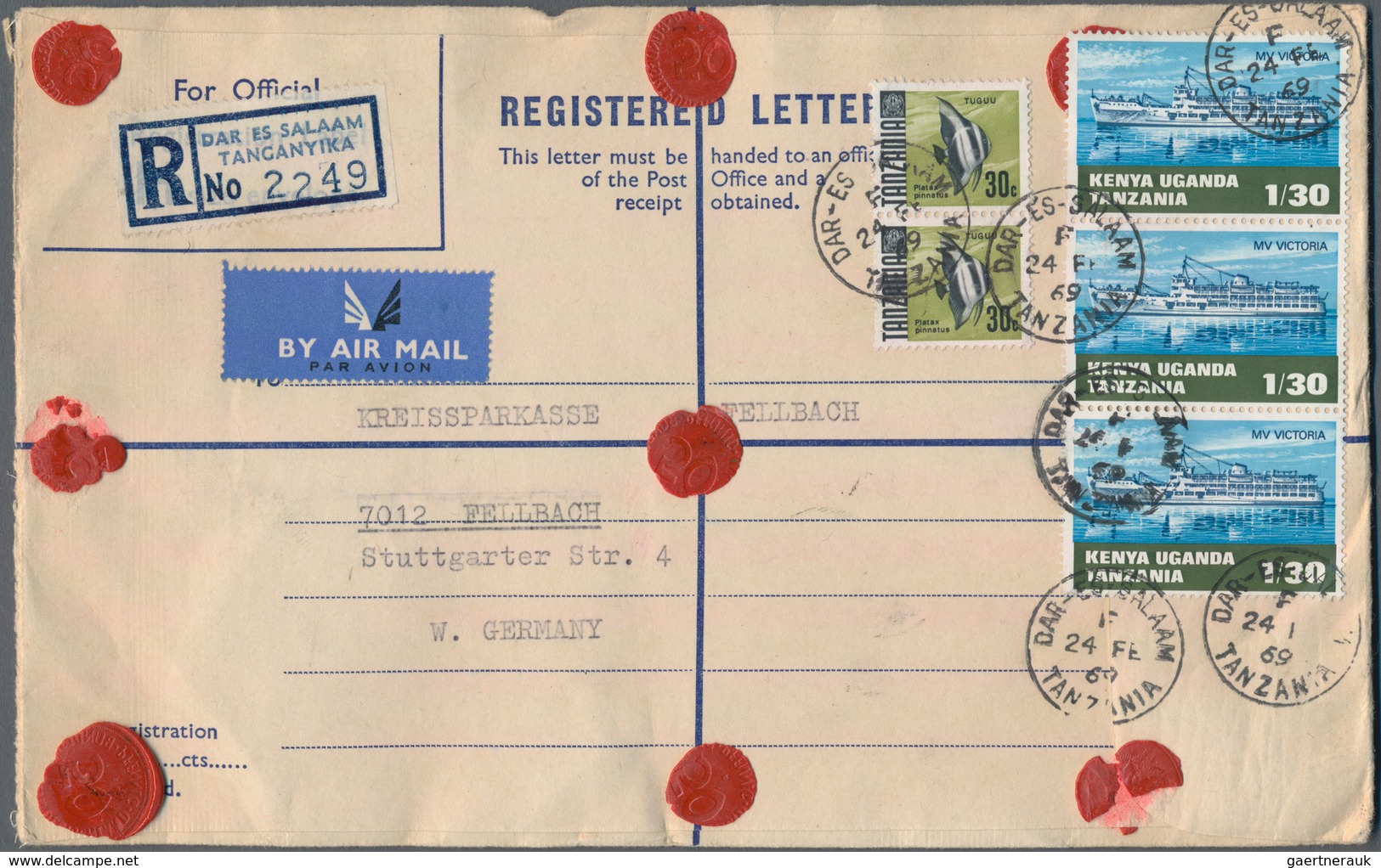 Afrika: 1956/1993, British East Africa, Accumulation Of Apprx. 190 Commercial (mainly Airmail) Cover - Africa (Varia)