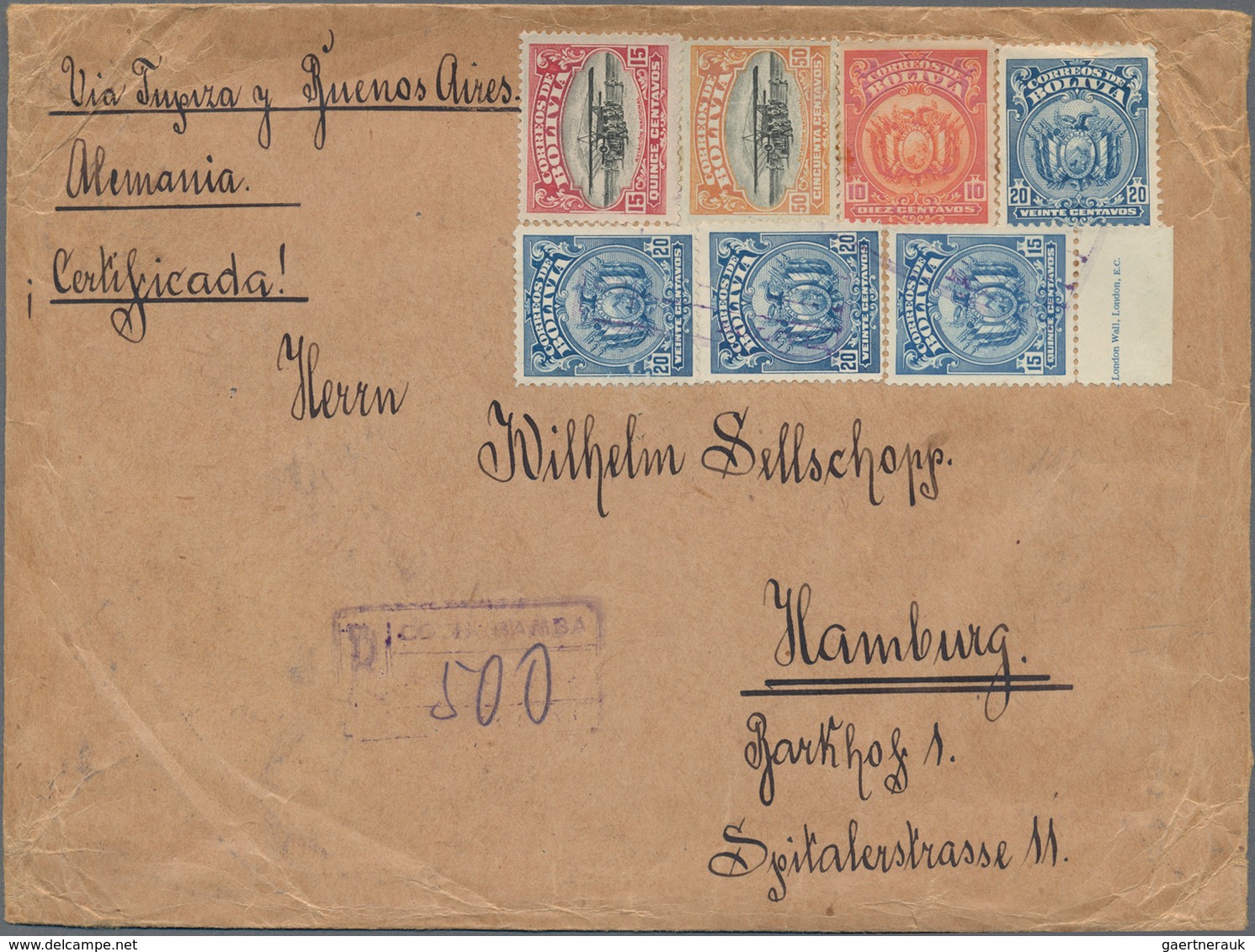 Mittel- und Südamerika: 1900/1950 (ca.), South and Central America, comprehensive holding of covers/