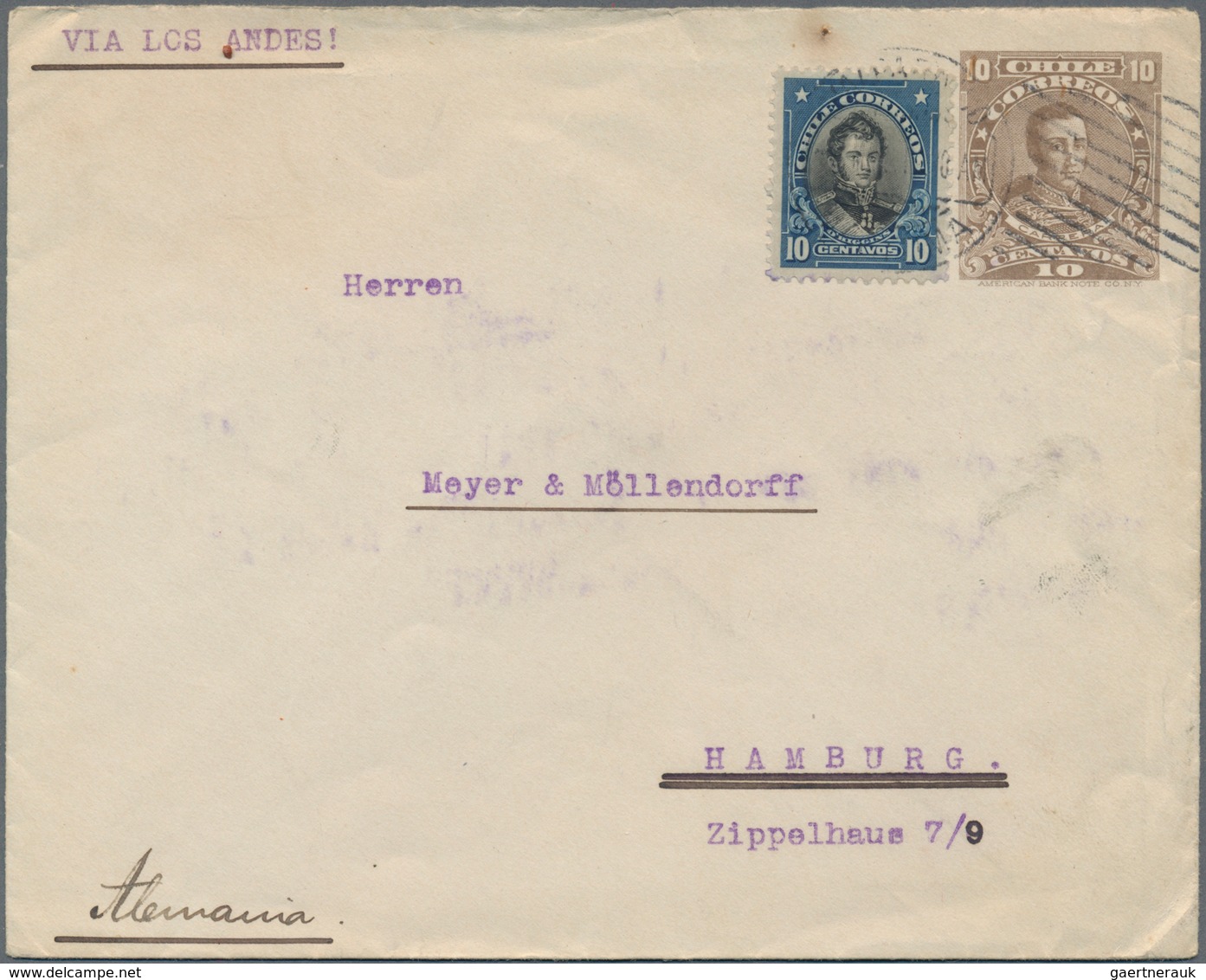 Mittel- und Südamerika: 1900/1950 (ca.), South and Central America, comprehensive holding of covers/