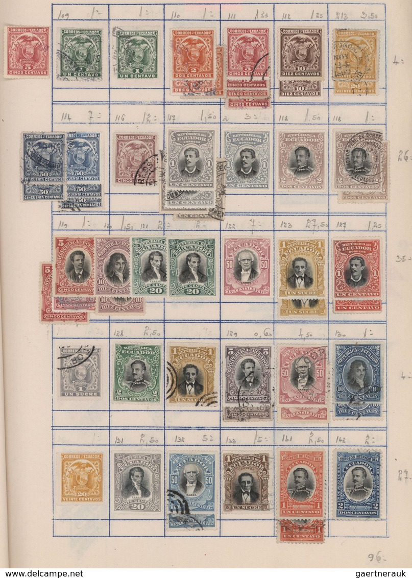 Südamerika: 1860/1960 (ca.), Used And Unused Collection Of Ecuador, Colombia, Paraguay And Venezuela - Otros - América