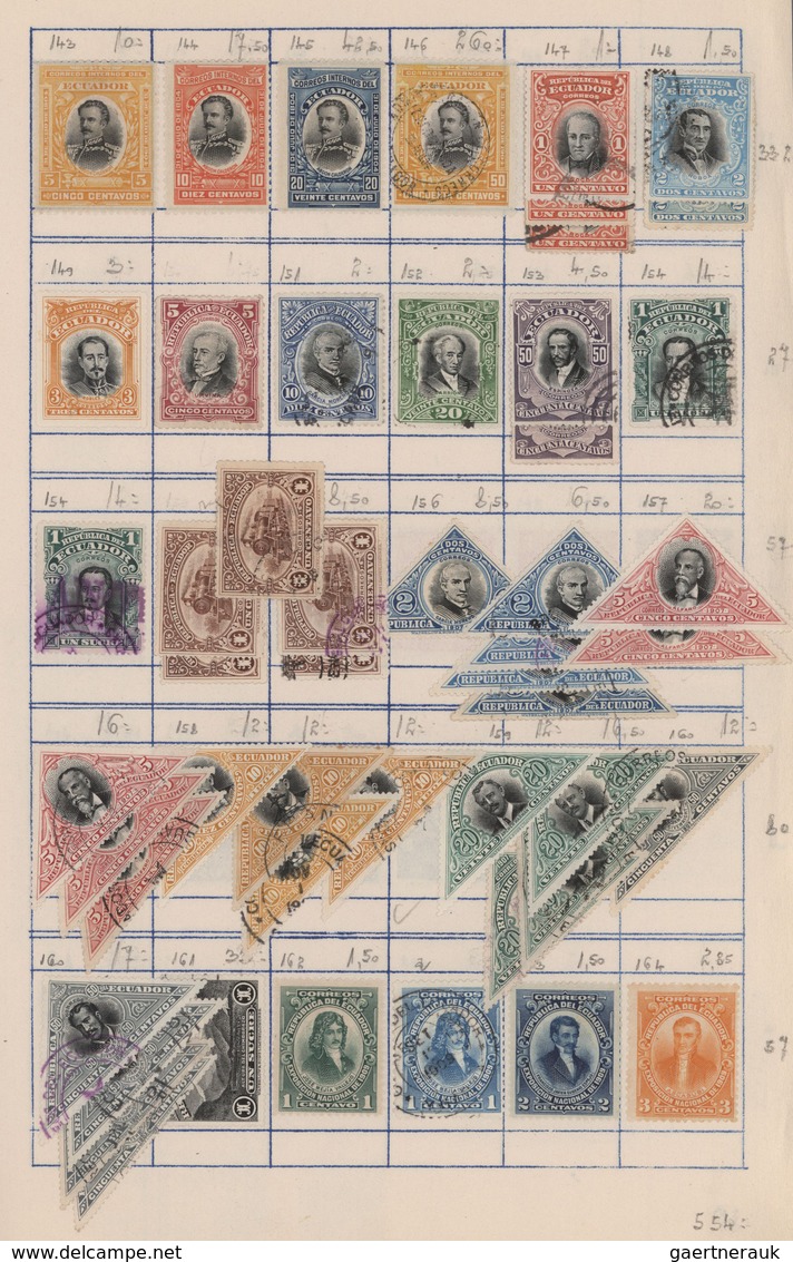 Südamerika: 1860/1960 (ca.), Used And Unused Collection Of Ecuador, Colombia, Paraguay And Venezuela - Amerika (Varia)