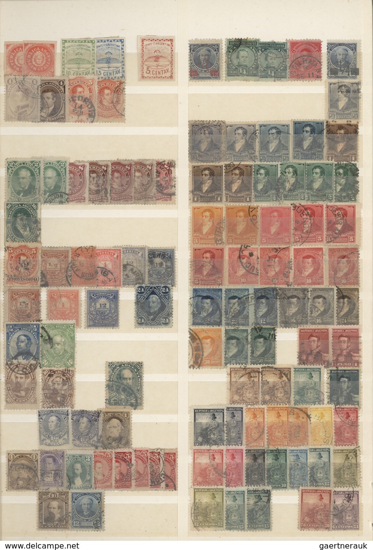Südamerika: 1850/1980 (ca.), Used And Mint Collection/accumulation In Two Stockbooks, Comprising Arg - Autres - Amérique
