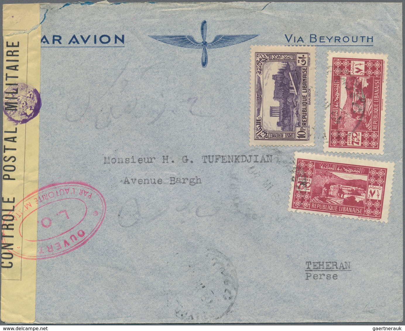 Asien: 1900/1970 (ca.), comprehensive holding of covers/cards, comprising Cambodia, Laos, Iran, Leba