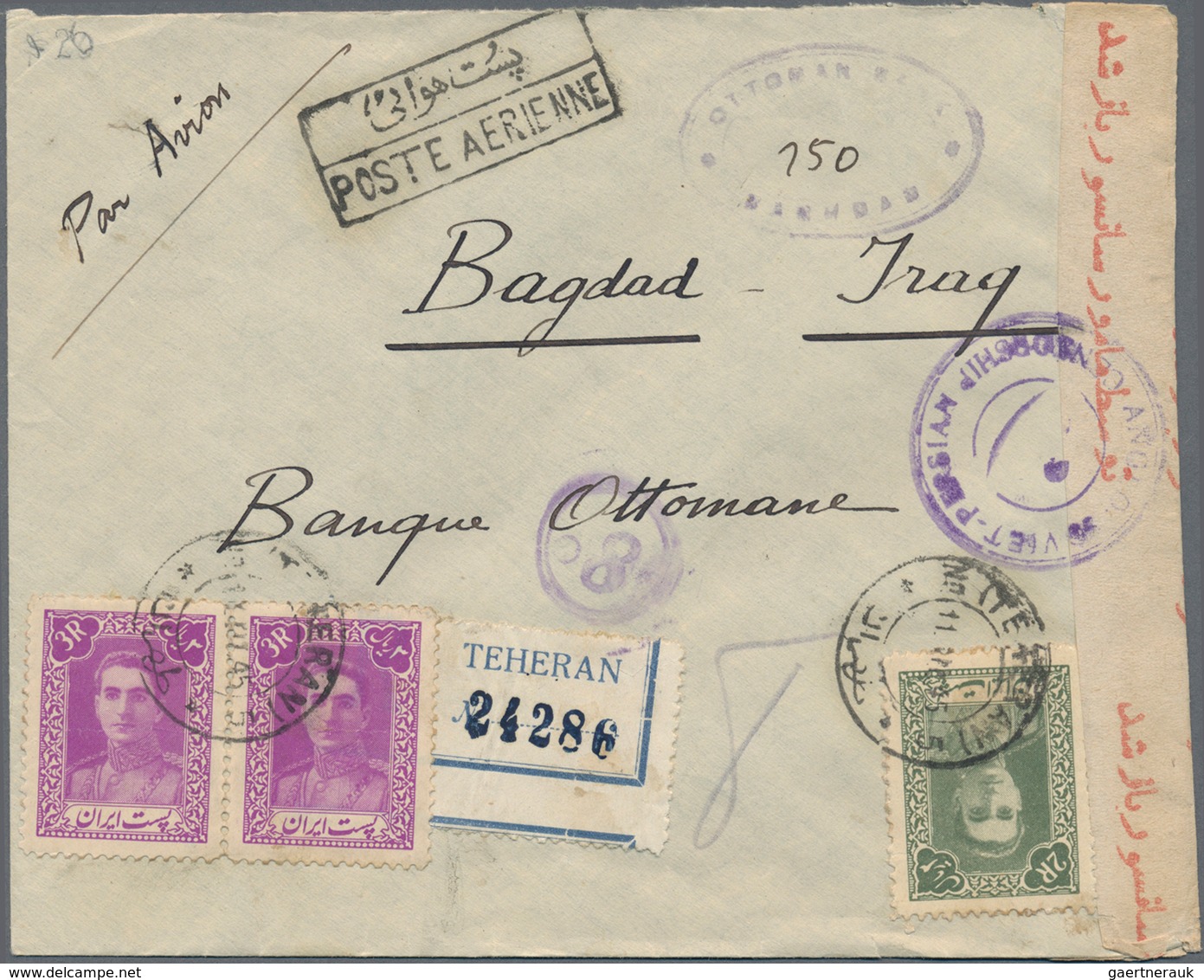 Asien: 1900/1970 (ca.), comprehensive holding of covers/cards, comprising Cambodia, Laos, Iran, Leba