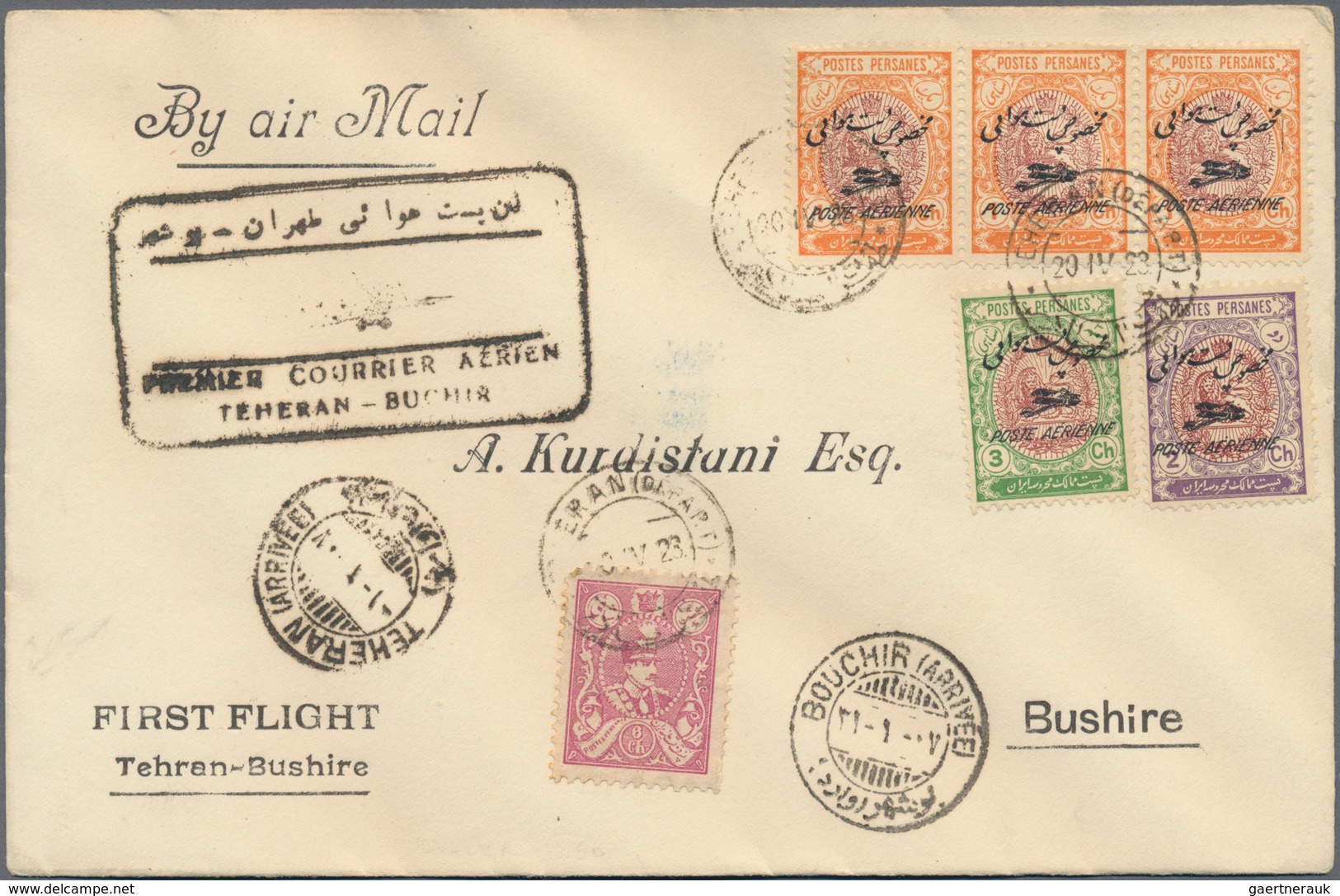 Asien: 1900/1970 (ca.), comprehensive holding of covers/cards, comprising Cambodia, Laos, Iran, Leba