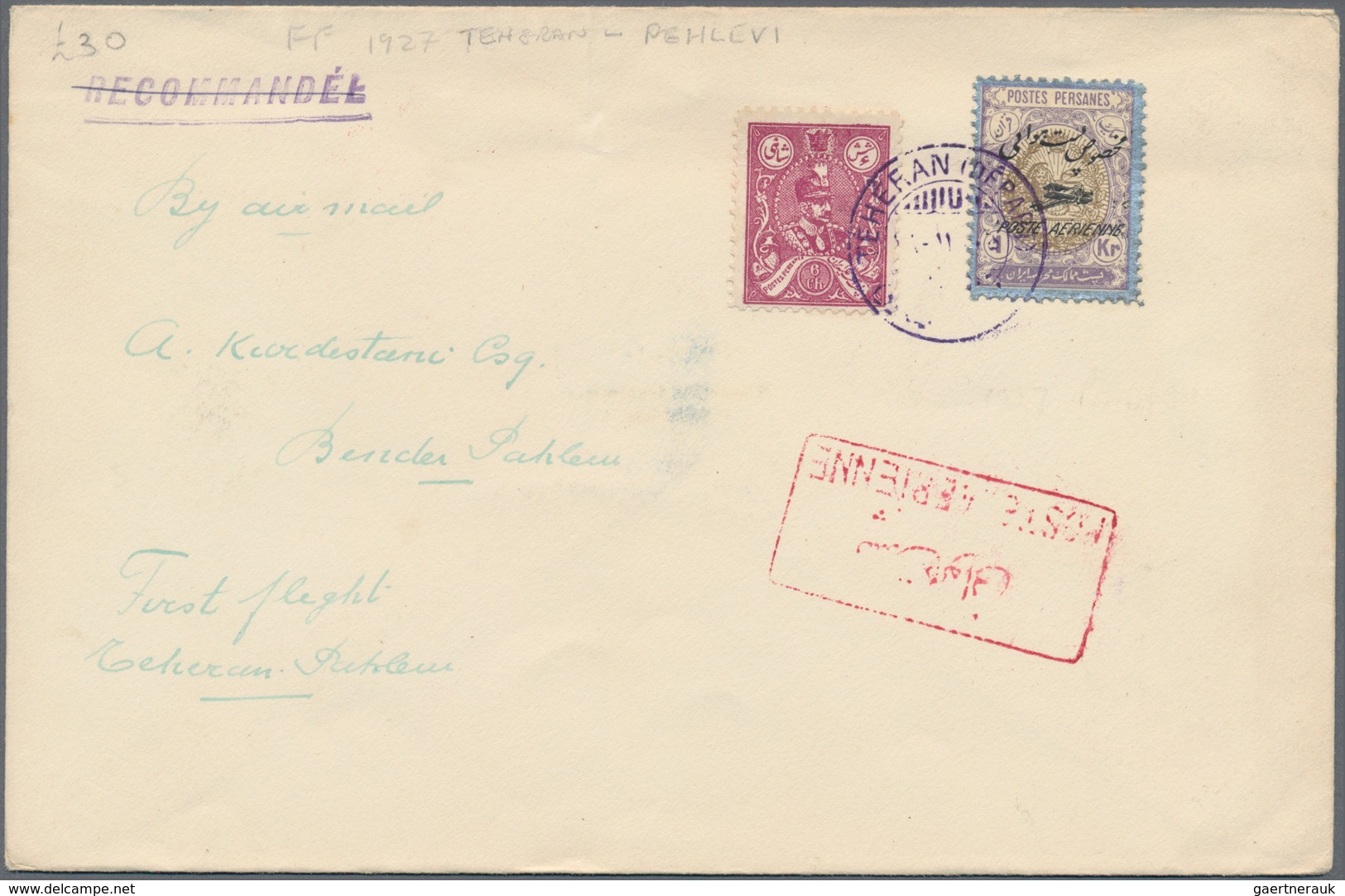 Asien: 1900/1970 (ca.), comprehensive holding of covers/cards, comprising Cambodia, Laos, Iran, Leba