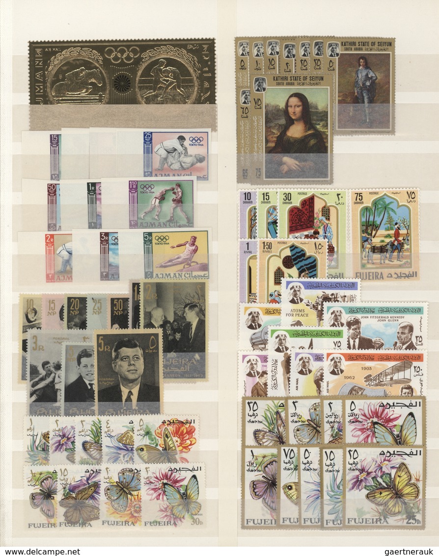 Asien: 1960/2000 (ca.), Comprehensive MNH Accumulation In A Stockbook, Comprising Sets And Souvenir - Andere-Azië