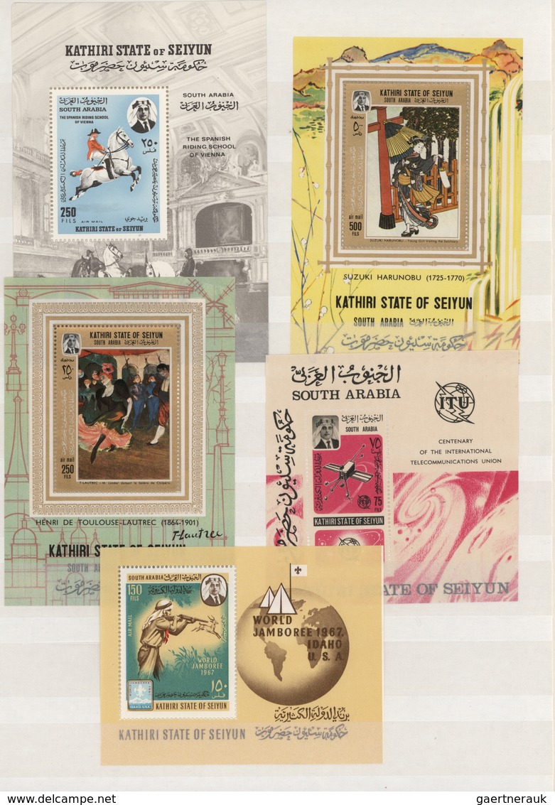 Naher Osten: 1966/1972, Collection Of Only Complete MNH Issues In A Well Filled Stockbook Offering P - Autres & Non Classés