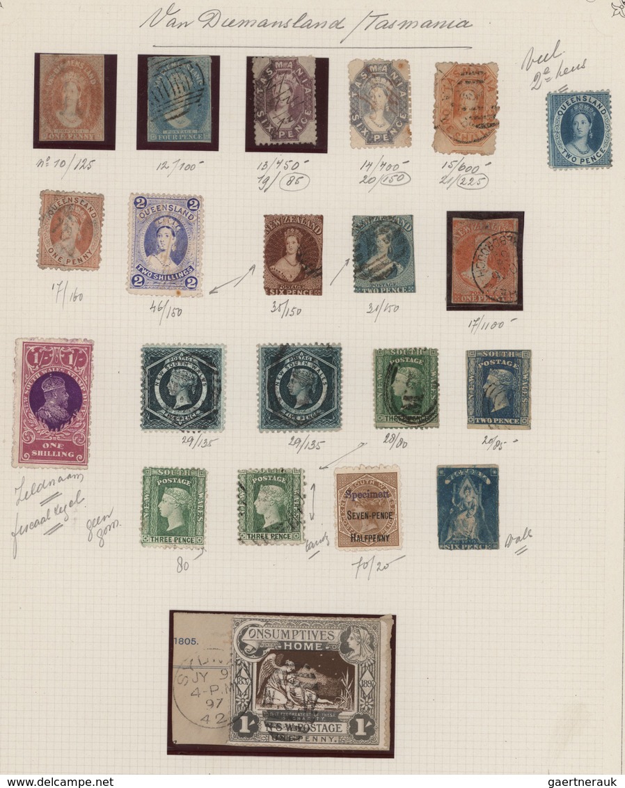 Britische Kolonien: 1855/1960 (ca.), Used And Mint Balance On Album Pages, Comprising Guyana, Bechua - Andere & Zonder Classificatie