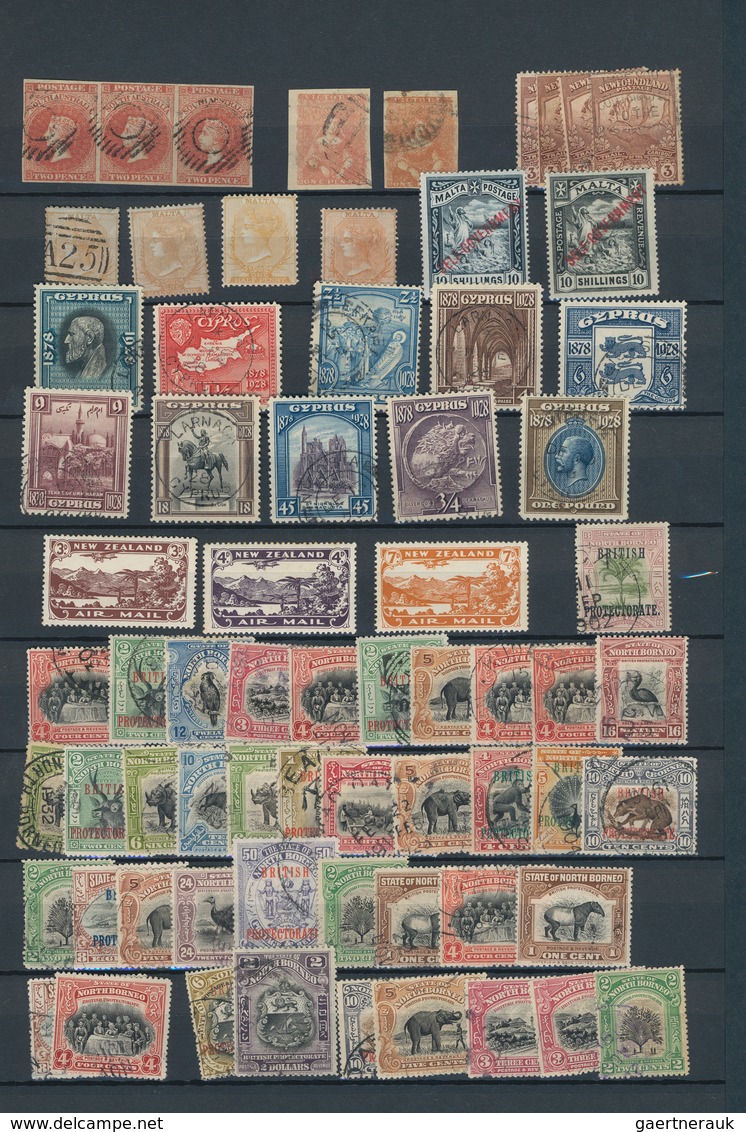 Britische Kolonien: 1850/1930 (ca.), Used And Mint Assortment Of Stockpage Incl. Some Decent Early S - Sonstige & Ohne Zuordnung