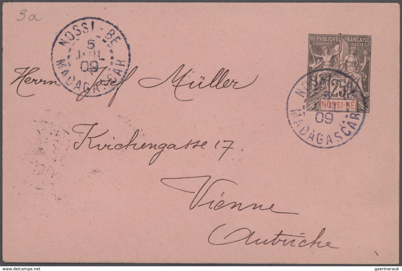 Französische Kolonien: 1876/1920 specialized old collection in an ancient album with ca. 510 mostly