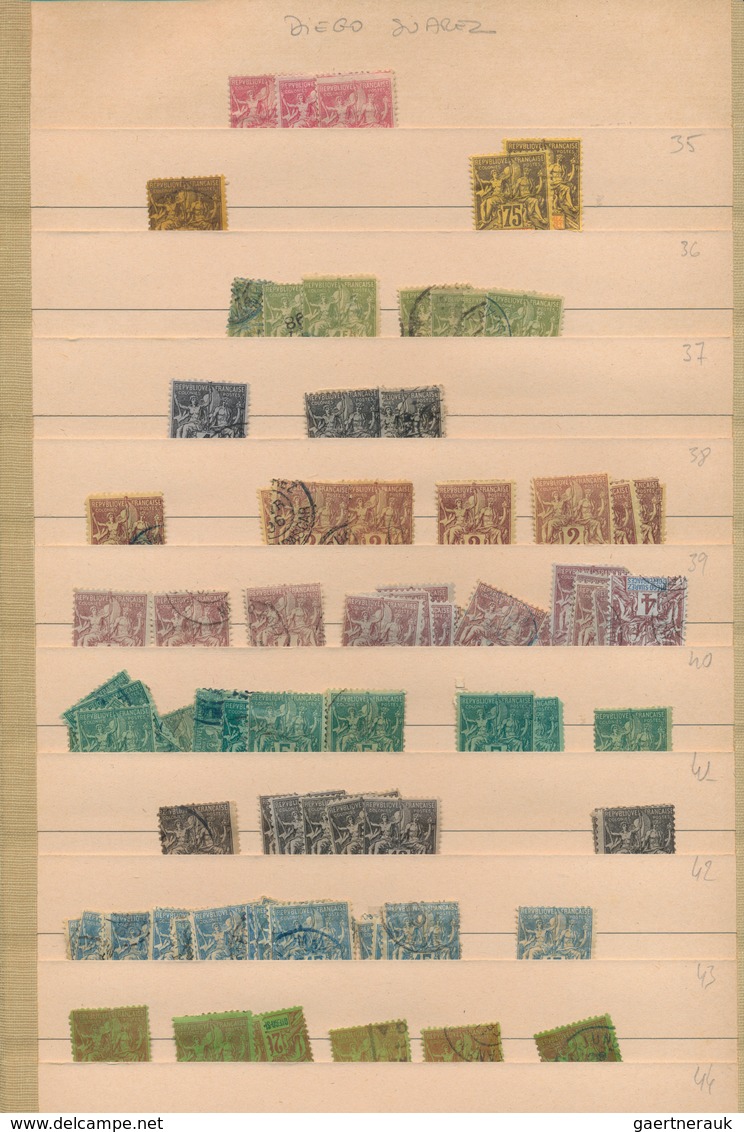 Französische Kolonien: 1900/1950 (ca.), varioues French area, comprehensive mint and used holding in