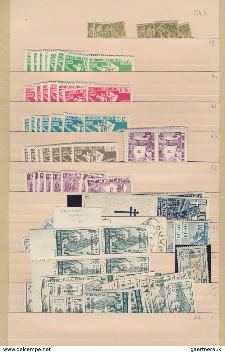 Französische Kolonien: 1859/1974, Comprehensive Mint And Used Holding In A Thick Album, Comprising A - Otros & Sin Clasificación