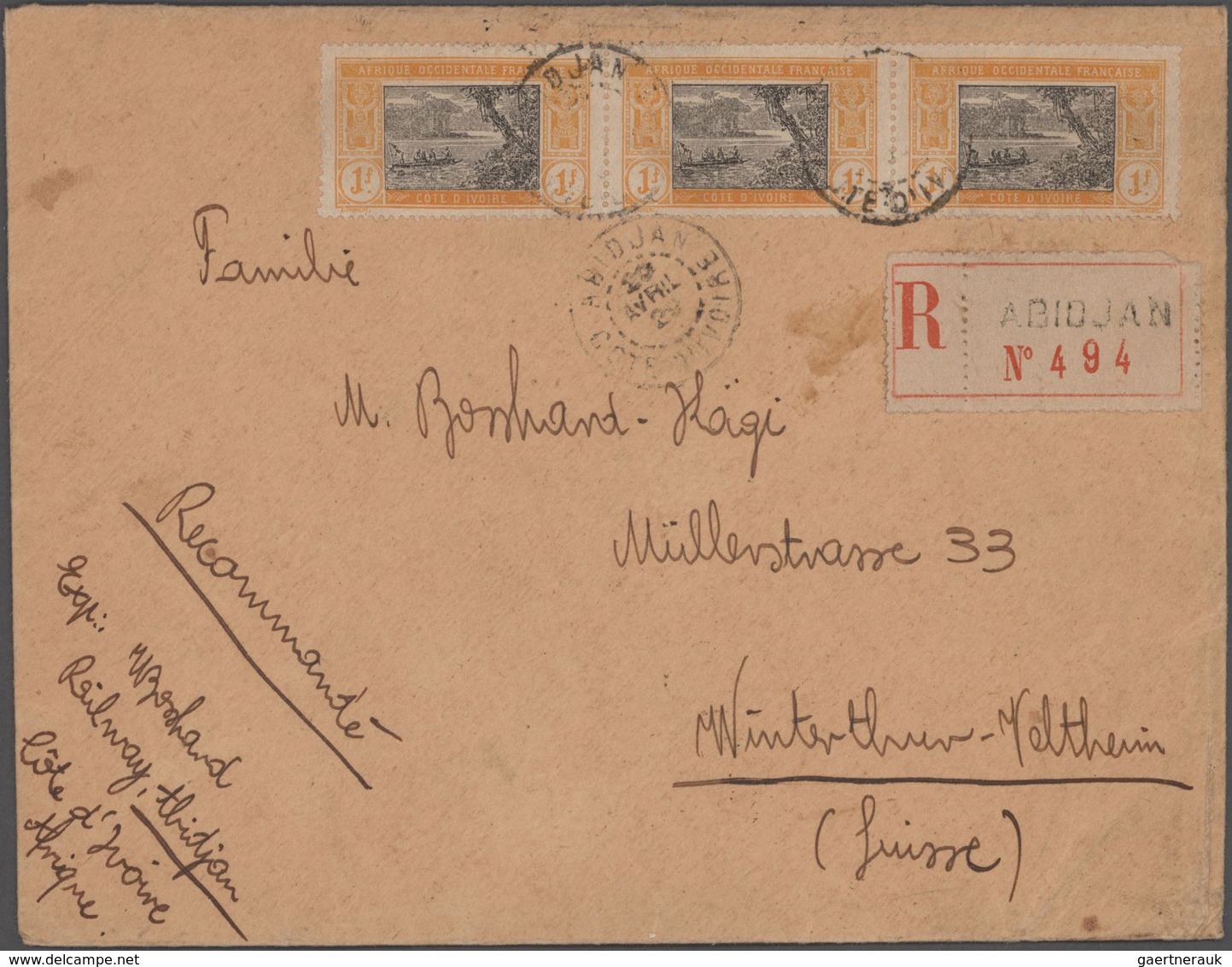 Französische Kolonien: 1890/2005 (ca.), French colonies/French area, holding of apprx. 177 covers/ca