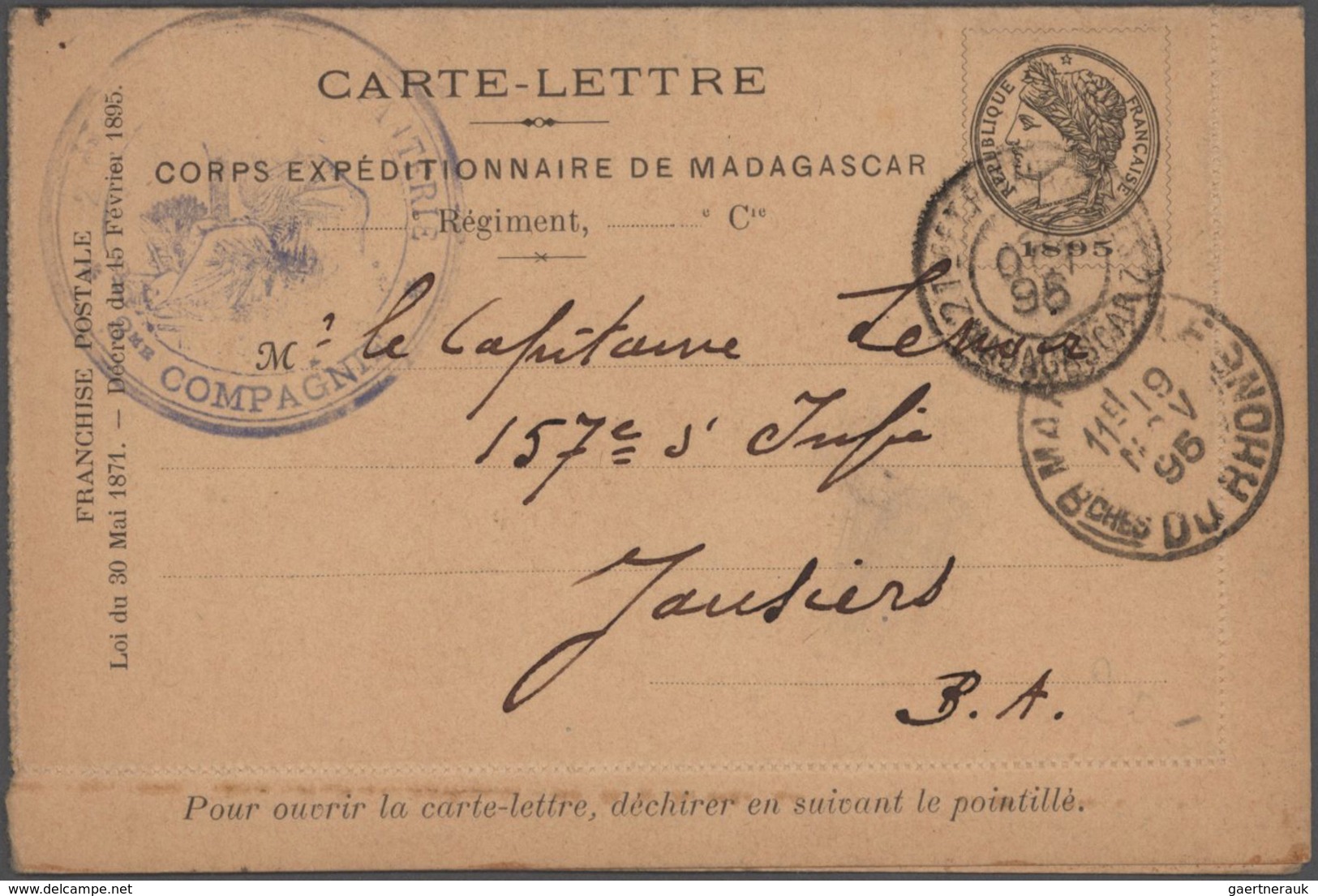 Französische Kolonien: 1890/2005 (ca.), French colonies/French area, holding of apprx. 177 covers/ca