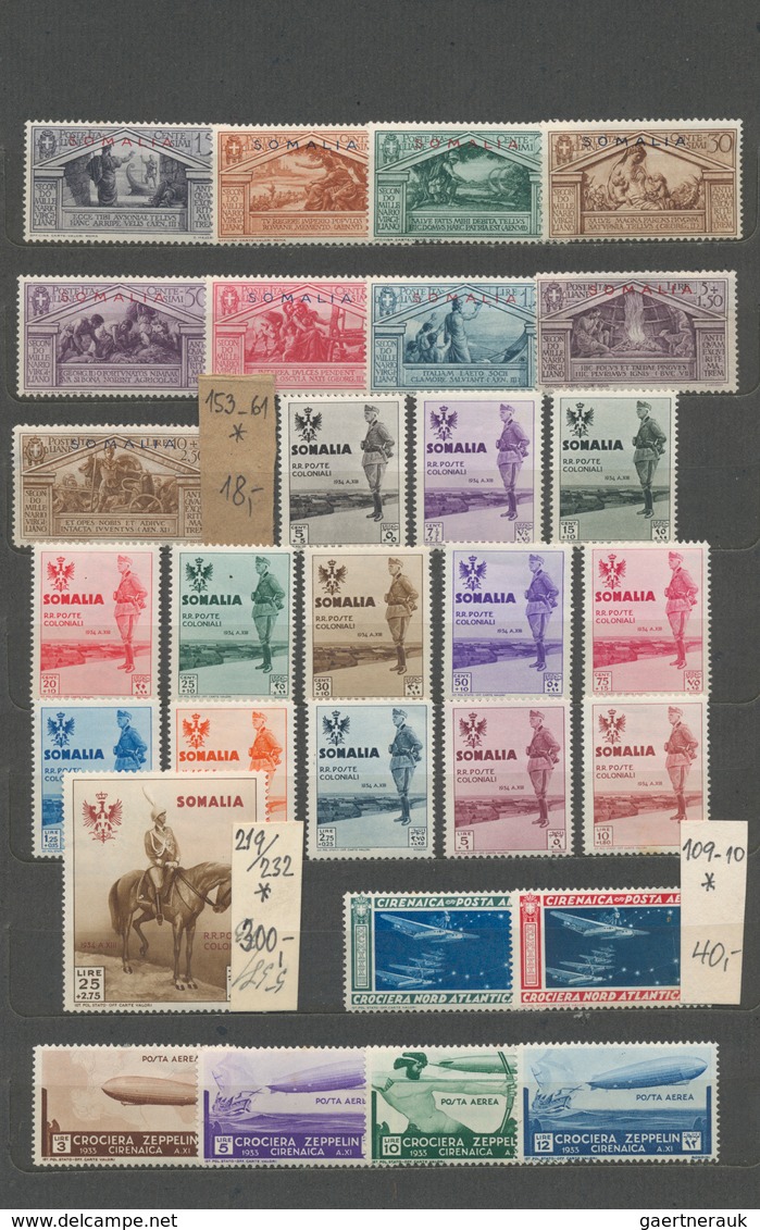 Italienische Kolonien: 1929/1936, Mint Collection In A Stockbook, Comprising General Issues, Libya/a - Emisiones Generales