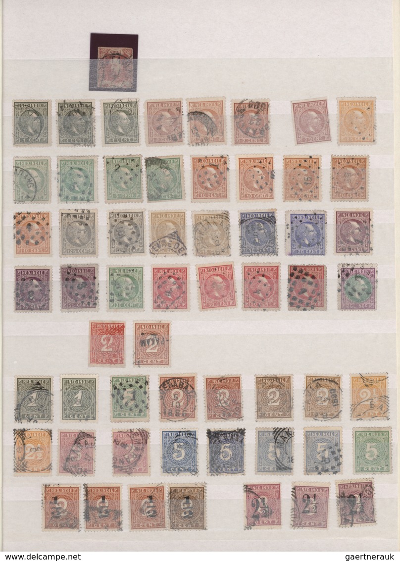 Niederländische Kolonien: 1864/1980 (ca.), Suriname/Antilles/Dutch Indies/Curacao, Used And Mint Bal - India Holandeses