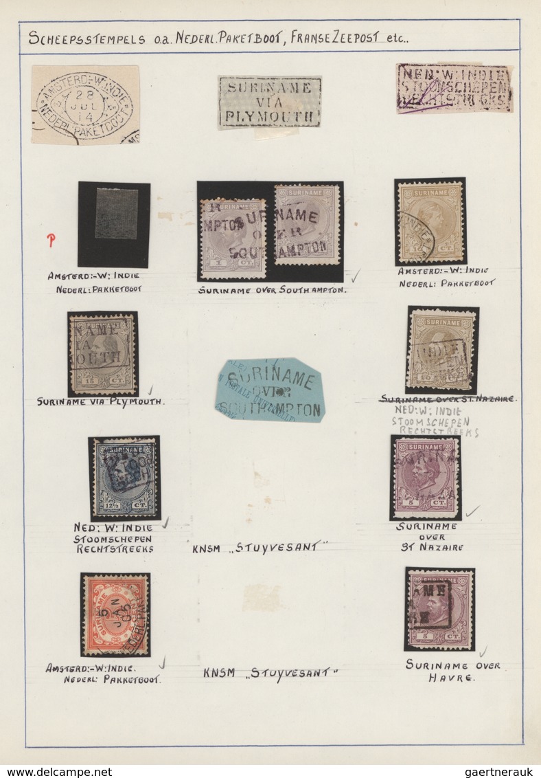 Niederländische Kolonien: 1864/1980 (ca.), Suriname/Antilles/Dutch Indies/Curacao, Used And Mint Bal - Nederlands-Indië