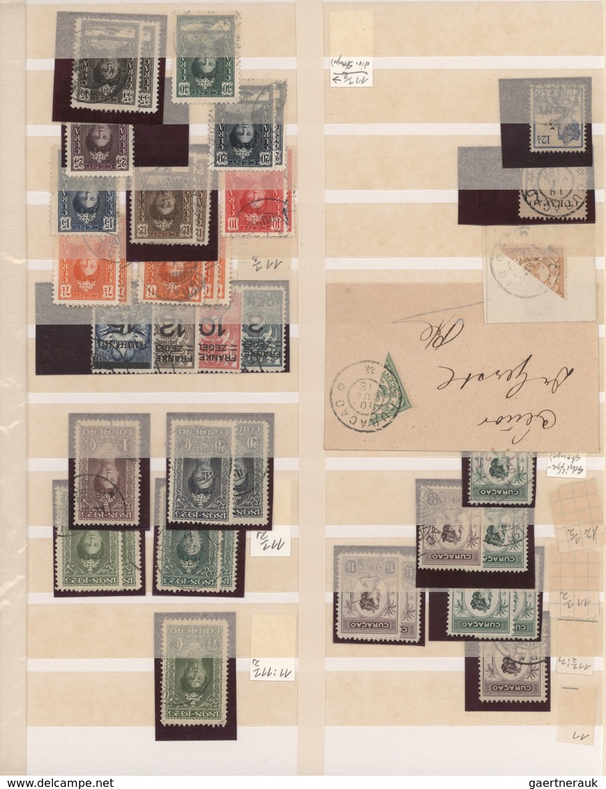 Niederländische Kolonien: 1864/1980 (ca.), Suriname/Antilles/Dutch Indies/Curacao, Used And Mint Bal - India Holandeses