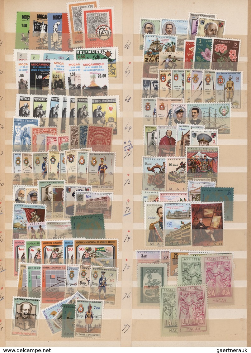 Portugiesische Kolonien: 1890/1976 (ca.), comprehensive holding of apprx. 8-10 thousand stamps, neat