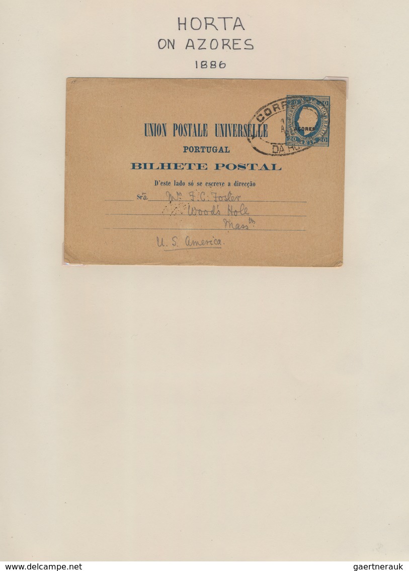 Portugiesische Kolonien: 1878/1923 (ca.) Collection Of About 300 Unused (except One Card From Horta) - Sonstige & Ohne Zuordnung