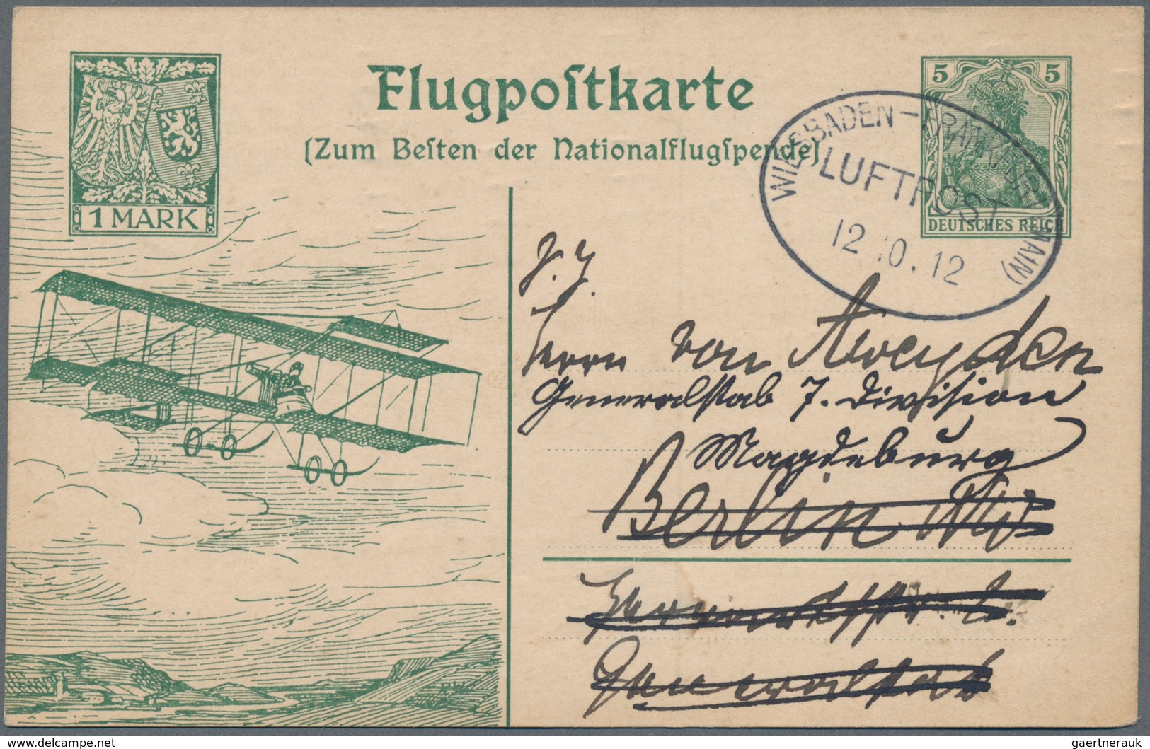 Flugpost Deutschland: 1912/1953, Sammlung Von Ca. 120 Briefen Und Karten, Meist Deutschland Und Etwa - Luft- Und Zeppelinpost