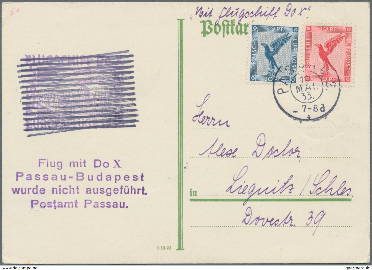 Flugpost Deutschland: 1929/1938, Partie Von Elf Flugpost-Belegen, Dabei Sechsmal DOX (und Hier Einma - Correo Aéreo & Zeppelin