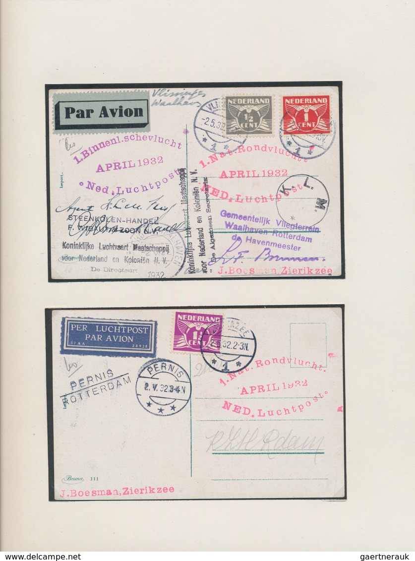 Flugpost Alle Welt: 1929/1940, Dutch-related Airmail With Special Emphasis On Dutch Indies And Overs - Andere & Zonder Classificatie