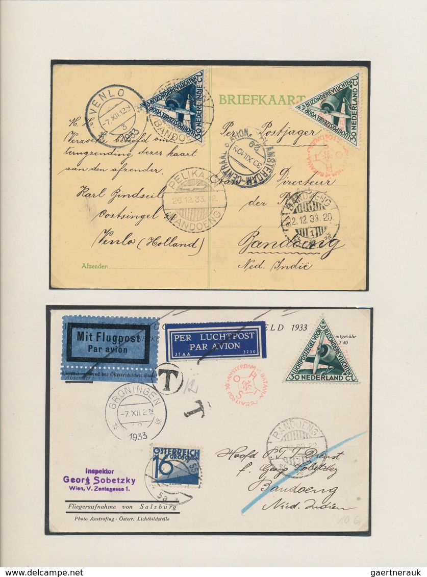 Flugpost Alle Welt: 1929/1940, Dutch-related Airmail with special emphasis on Dutch Indies and overs