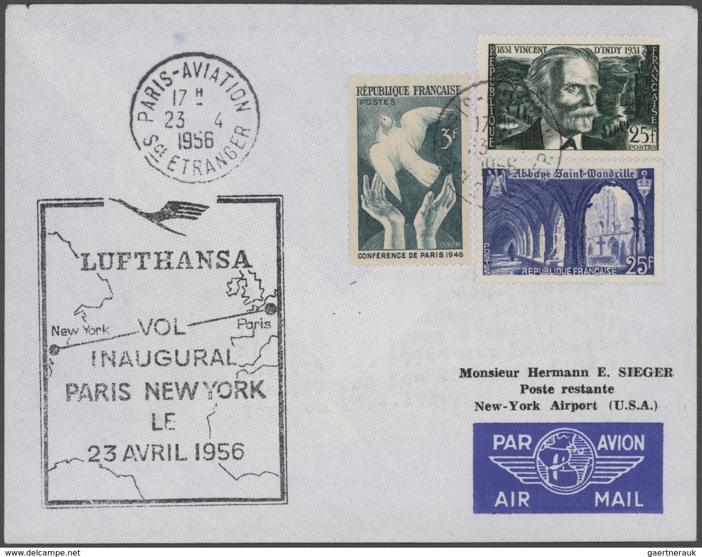 Flugpost Alle Welt: 1955/1992, LUFTHANSA FIRST FLIGHTS, collection of more than 2.000 different firs