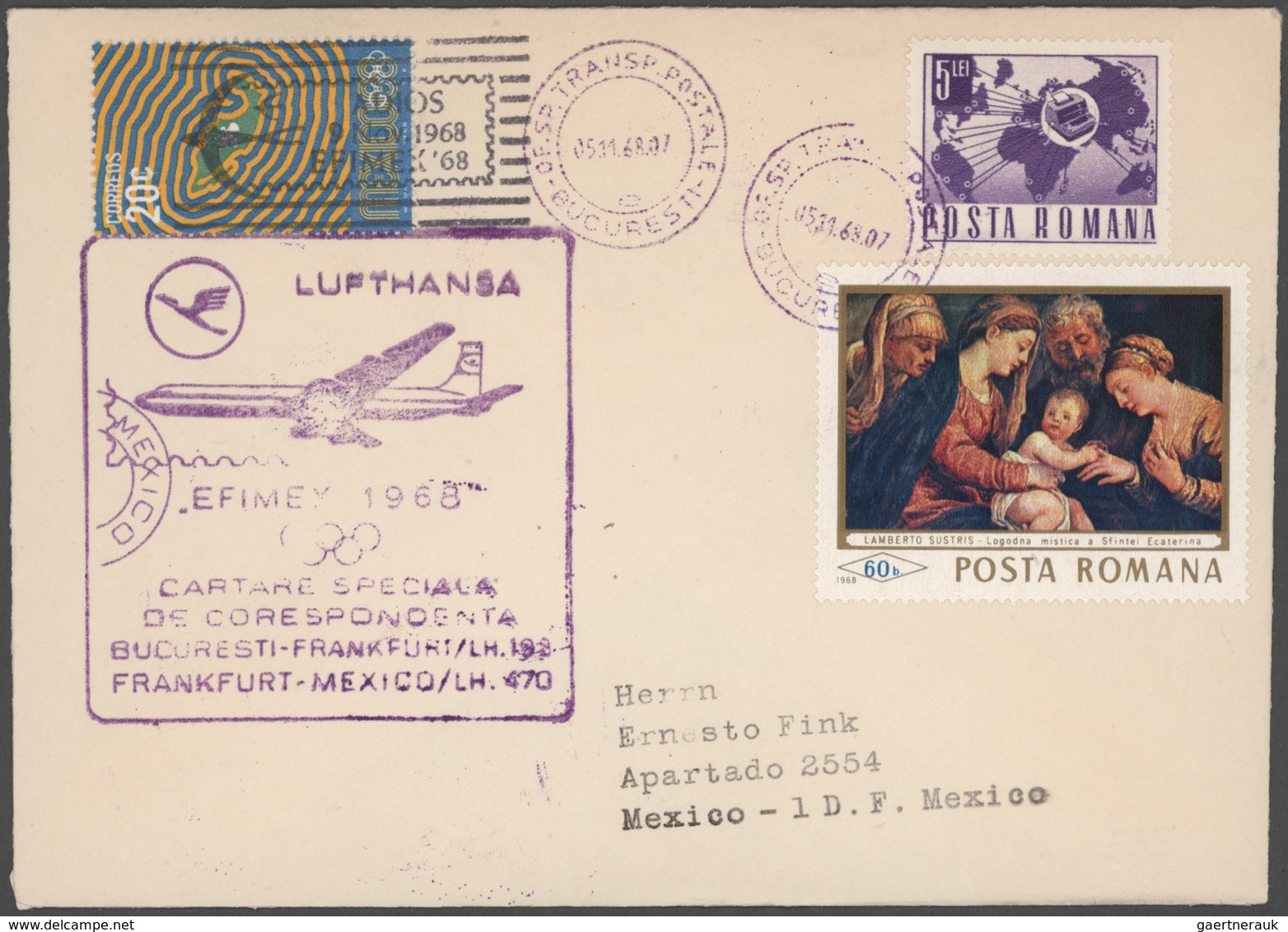 Flugpost Alle Welt: 1955/1992, LUFTHANSA FIRST FLIGHTS, collection of more than 2.000 different firs