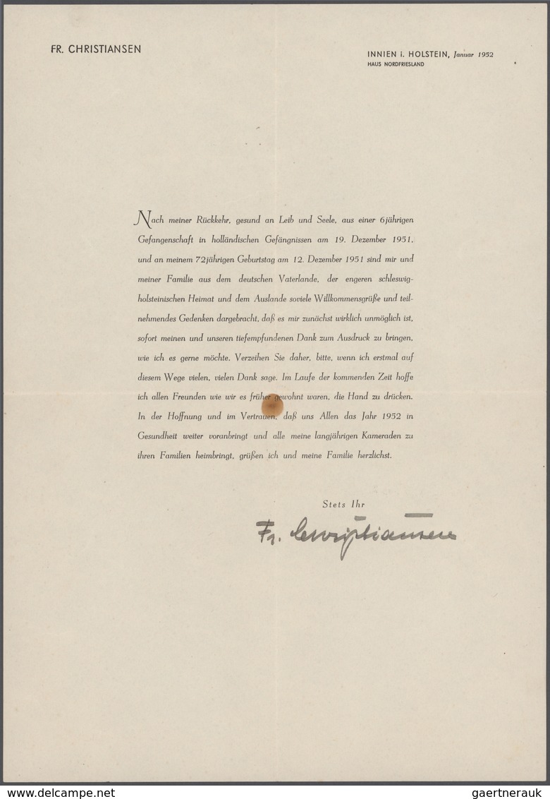 DO-X - Flugpost: 1931/1952, Hochinteressantes Konvolut Mit Schwerpunkt "Flugkapitän Friedrich Christ - Correo Aéreo & Zeppelin