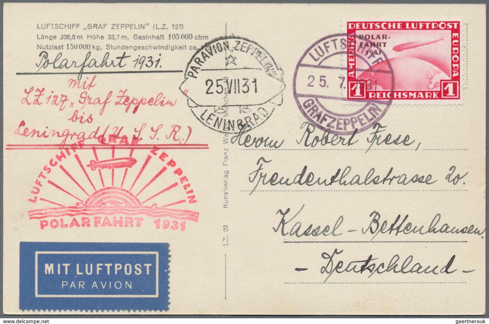 Zeppelinpost Deutschland: 1912/1939, Einsteckalbum Mit 17 Vorkriegsbelegen, Beginnend Mit DR SFP 1, - Correo Aéreo & Zeppelin