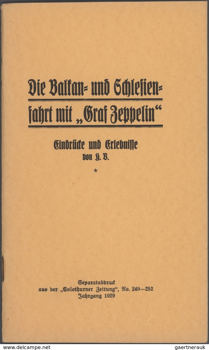 Zeppelinpost Deutschland: 1929/1944, Kleines Lot Mit Fünf Wareneingangsscheinen Der D.Z.R. Sowie Ein - Poste Aérienne & Zeppelin