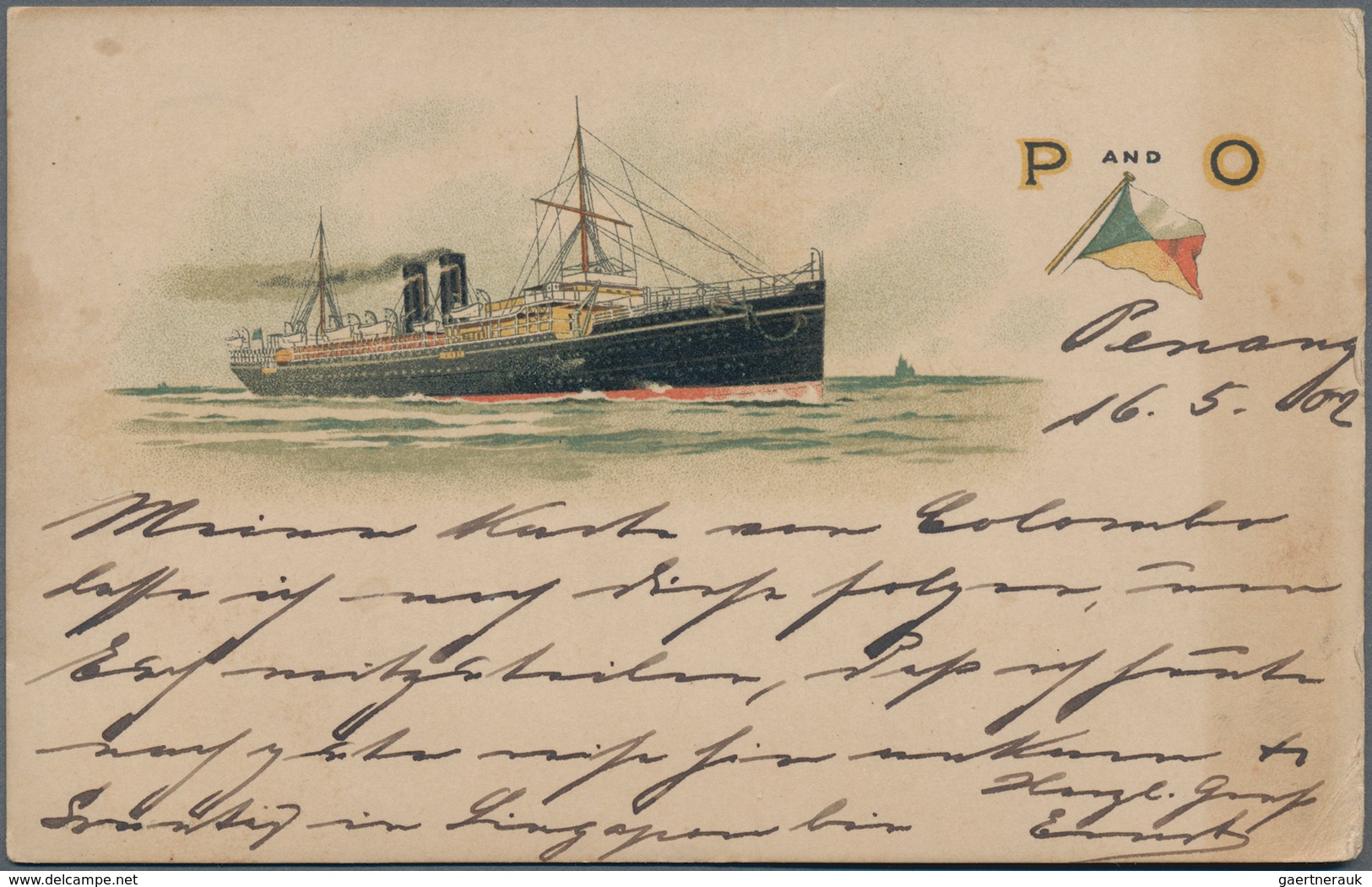 Schiffspost Alle Welt: 1902-08/1930's: Nine Covers And Postcards With Ship/paquebot Handstamps, With - Autres & Non Classés