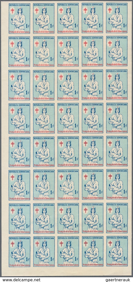 Thematische Philatelie: 1936/2005, Dominican Republic. Large Stock Of Imperforate Proof Progressive - Non Classés