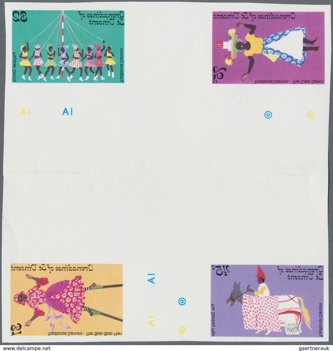 Thematische Philatelie: 1983/1988, Grenadines of St. Vincent. Large stock of imperforate proof progr