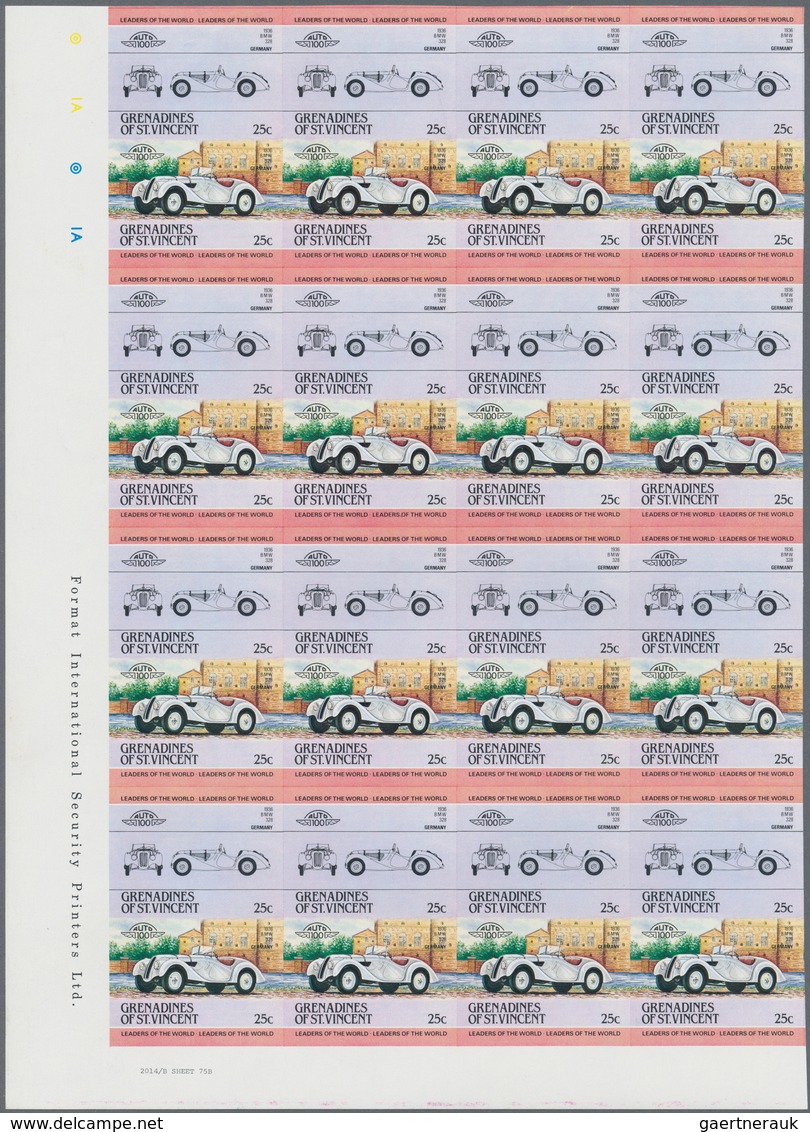 Thematische Philatelie: 1983/1988, Grenadines of St. Vincent. Large stock of imperforate proof progr