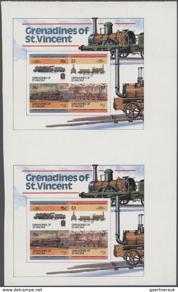 Thematische Philatelie: 1980s (approx). Lot Contains Imperforate Progressive Proof Stamps Of Grenadi - Non Classificati