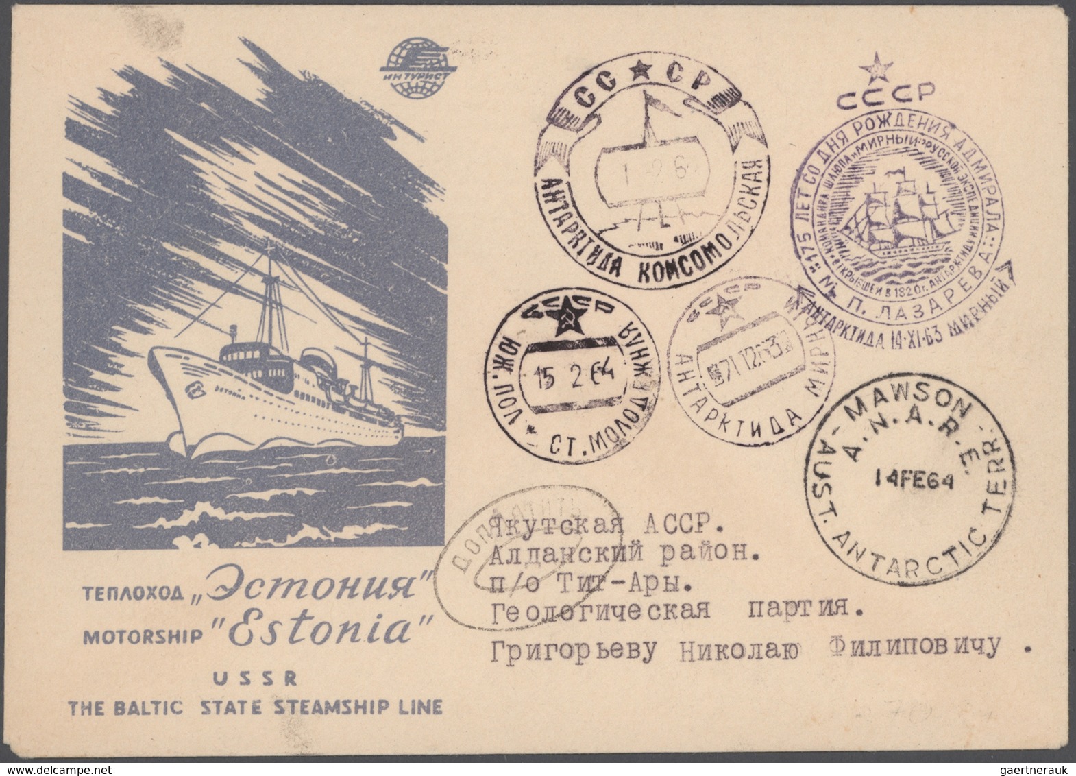 Thematik: Antarktis / Antarctic: 1957/1991, SOVIET ANTARCTIC RESEARCH, Collection Of Apprx. 144 Cove - Autres & Non Classés