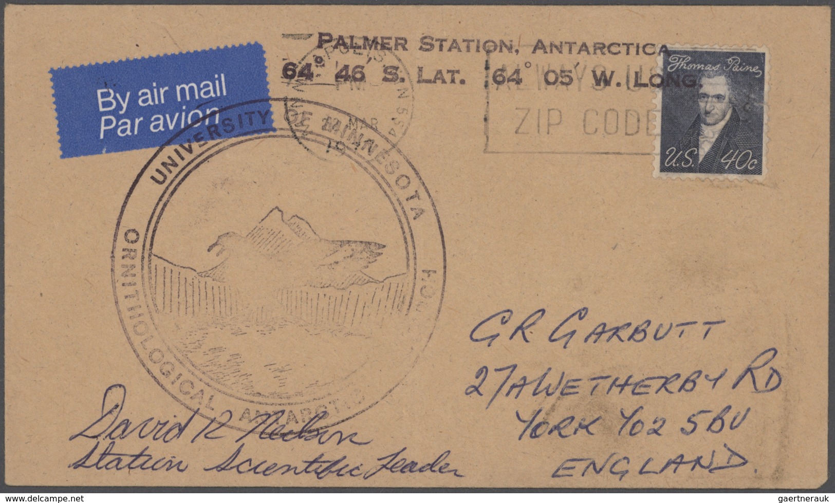 Thematik: Antarktis / Antarctic: 1961/1993 (ca.), U.S. ANTARCTIC RESEARCH, Collection Of Apprx. 400 - Altri & Non Classificati