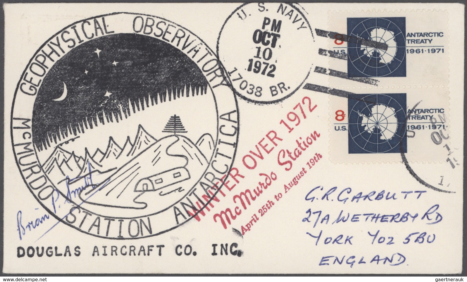 Thematik: Antarktis / Antarctic: 1962/1994 (ca.), U.S. ANTARCTIC RESEARCH, Collection Of Apprx. 440 - Autres & Non Classés