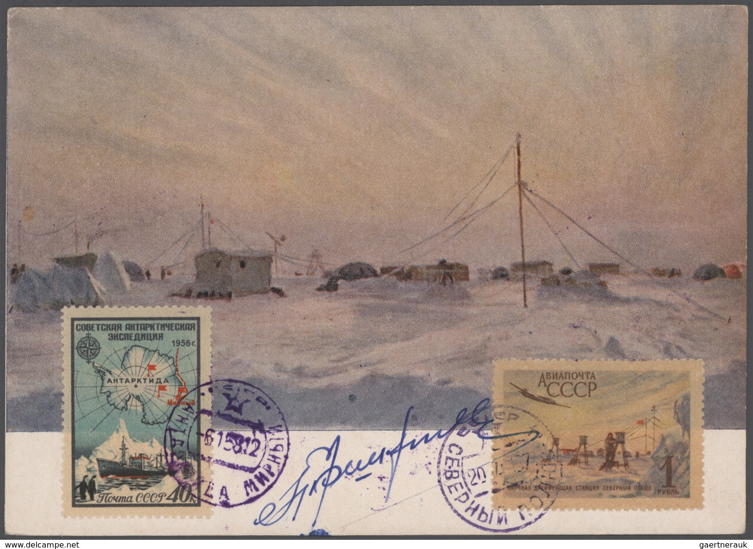 Thematik: Arktis / Arctic: 1938/1987, SOVIET ARCTIC RESEARCH, Collection Of Apprx. 130 Covers/cards, - Autres & Non Classés