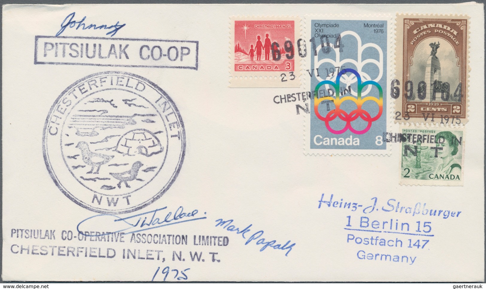 Thematik: Arktis / Arctic: 1970/1980 (ca.), CANADA/NORTH WEST TERRITORY, Assortment Of Apprx. 128 Co - Andere & Zonder Classificatie