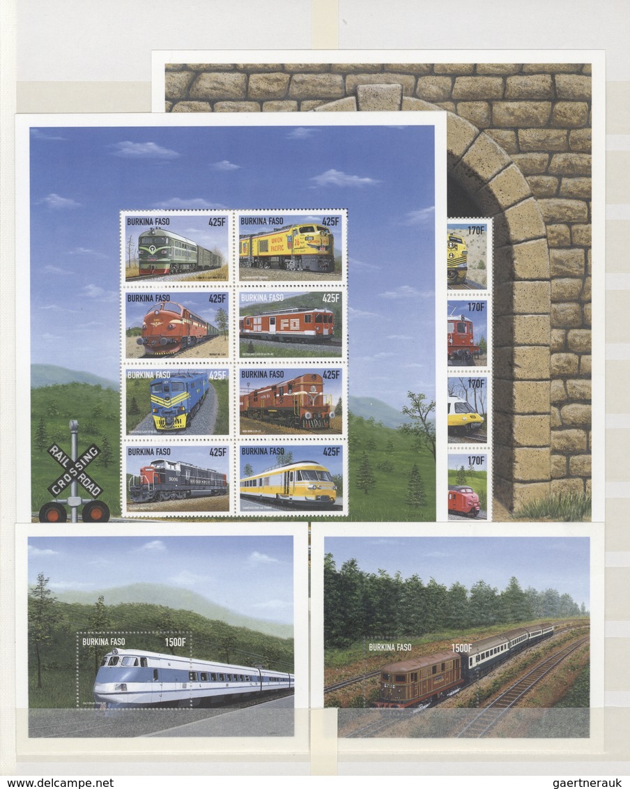 Thematik: Eisenbahn / Railway: 1950/2000 (ca.), Mainly Modern Issues, Comprehensive MNH Accumulation - Treinen