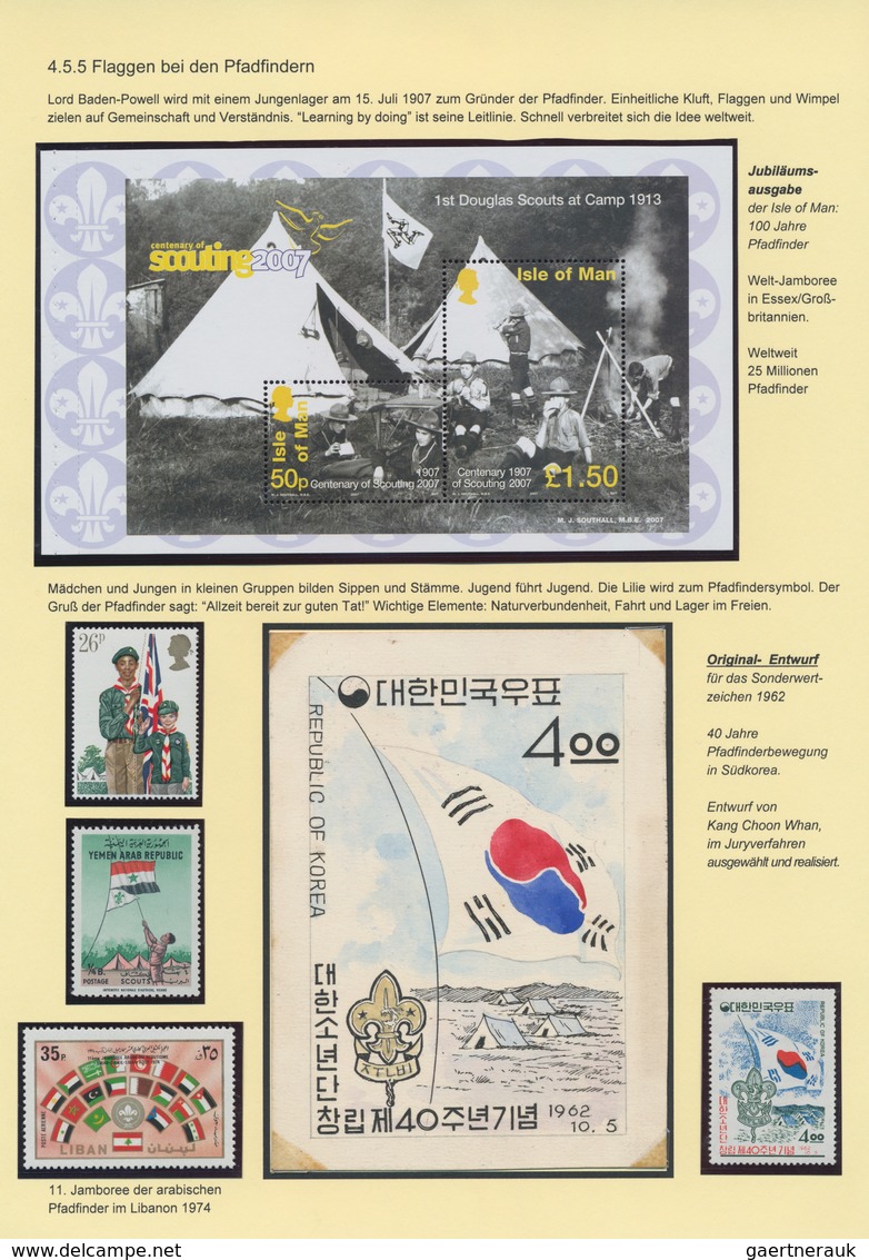 Thematik: Flaggen / flags: 1845/1995 (approx). Elaborated collection FLAGS AND BANNERS - AN UNIVERSA