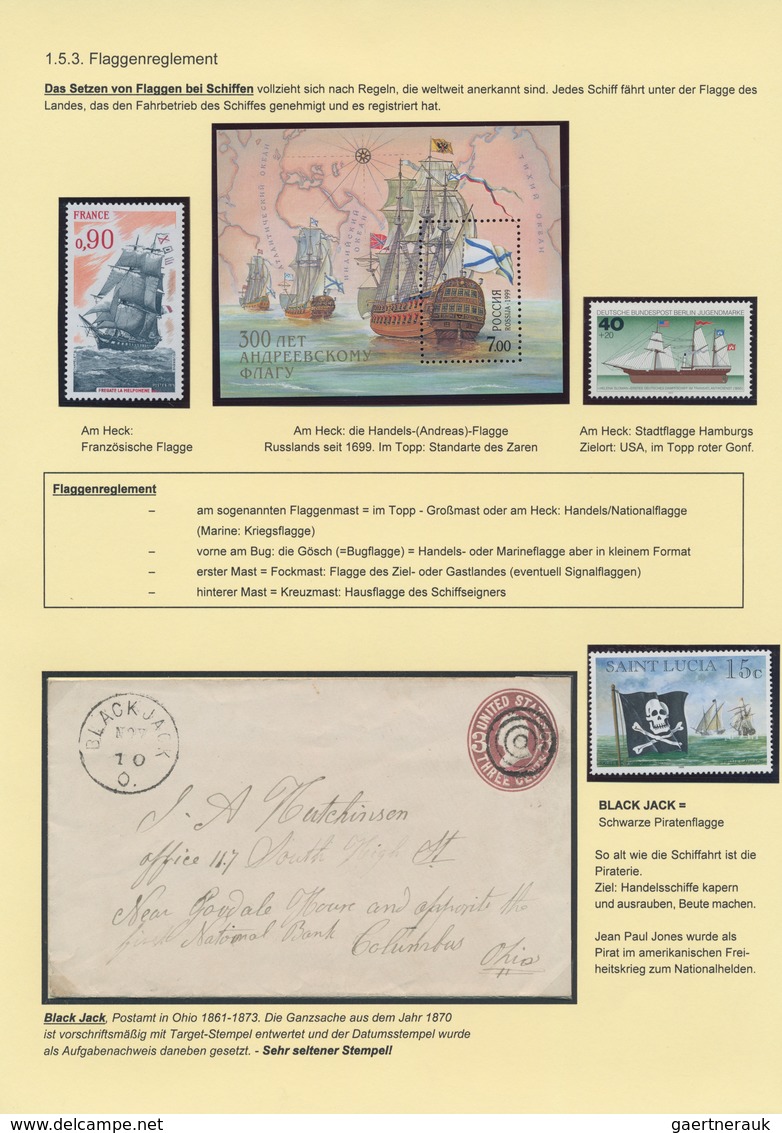 Thematik: Flaggen / flags: 1845/1995 (approx). Elaborated collection FLAGS AND BANNERS - AN UNIVERSA