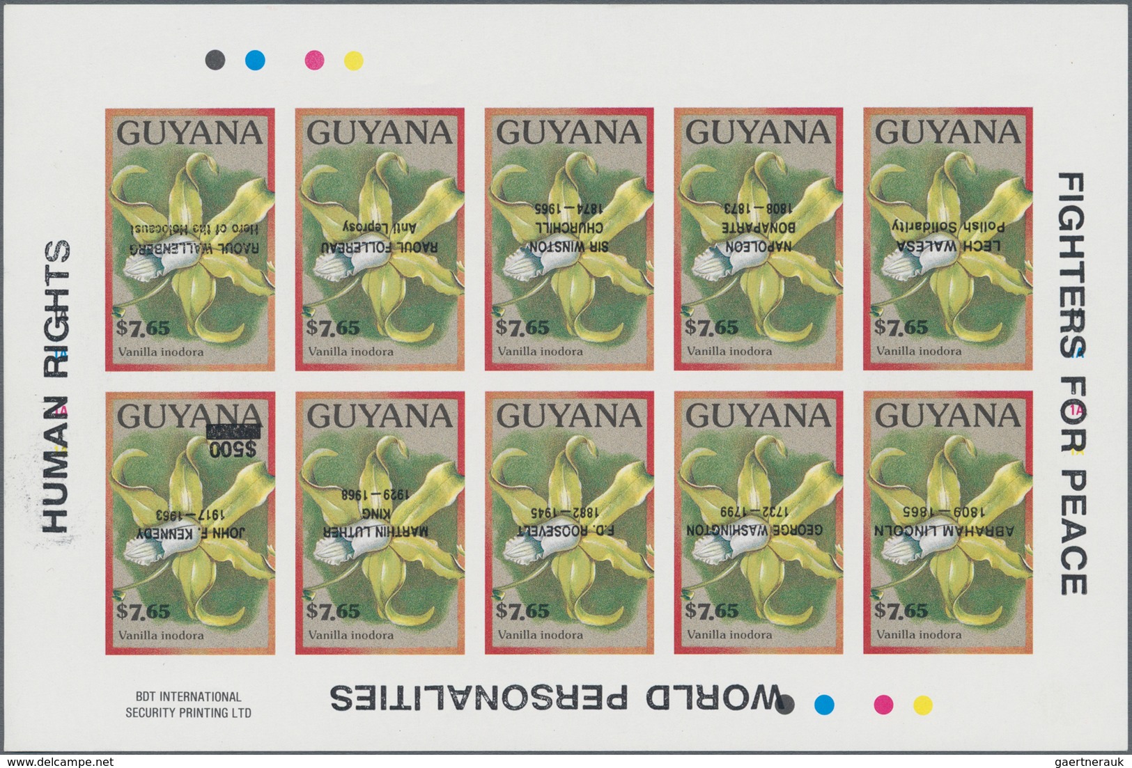 Thematik: Flora, Botanik / Flora, Botany, Bloom: 1975/1990 (ca.), GUYANA: Duplicated Accumulation In - Autres & Non Classés